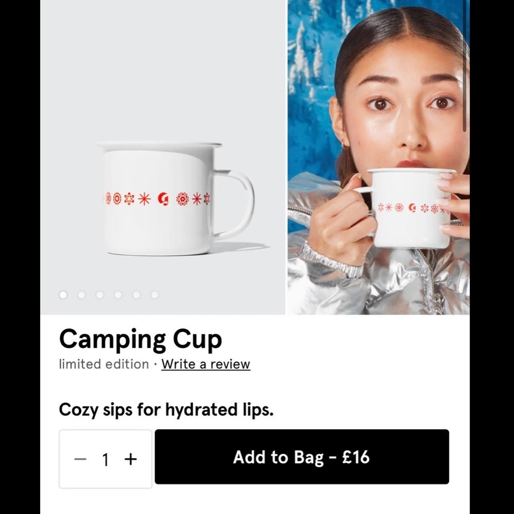 Glossier Enamel Camp Mug